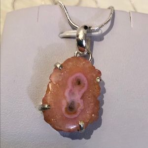 Pendant Solar Quartz Druzy Multicolor #4